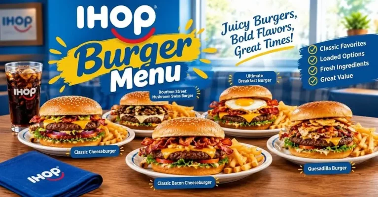 IHOP Burger Menu Prices USA
